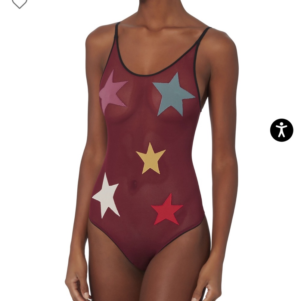 Love Stories mesh star bodysuit size xs